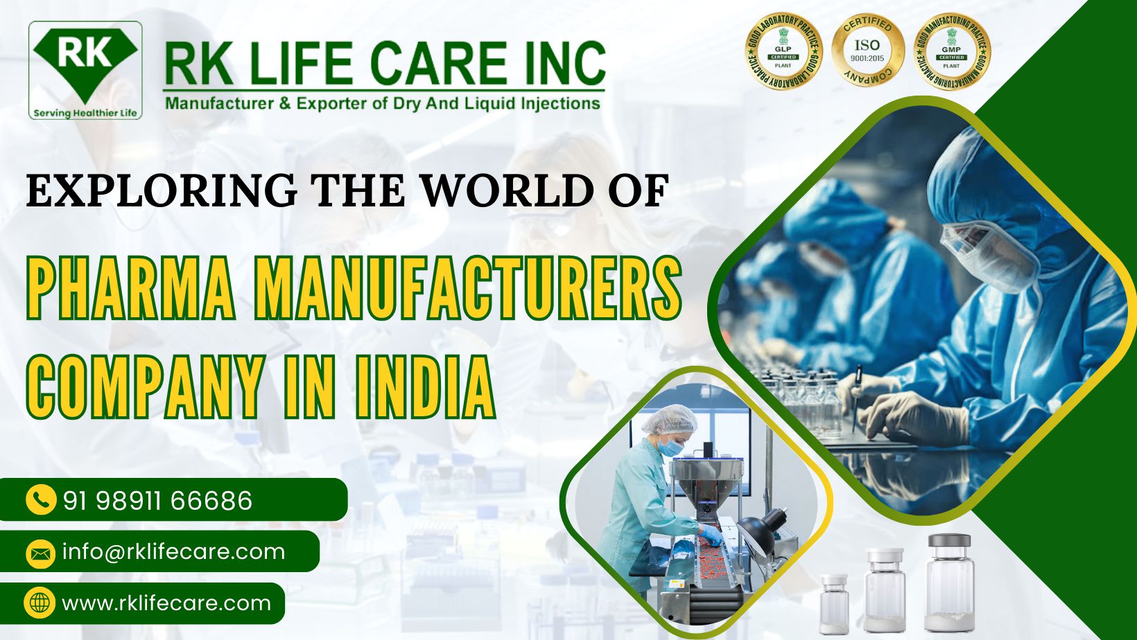 Exploring the World of Pharma Manufacturers Company in India